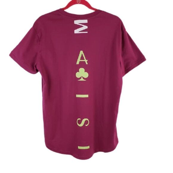 NWT Order Plus Burgundy Aces Graphic Unisex T-Shirt – Size L - Picture 2 of 7